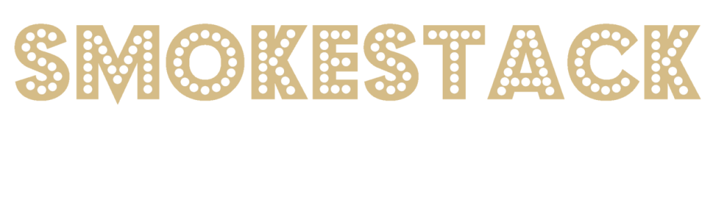 Gold Smokestack wordmark with marquee-style lettering.